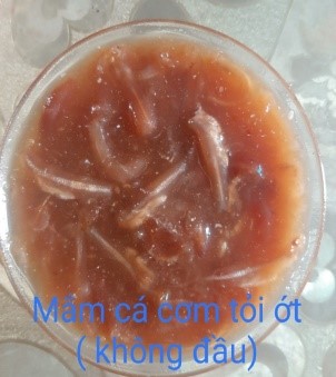 Mắm cá cơm tỏi ớt (không đầu)