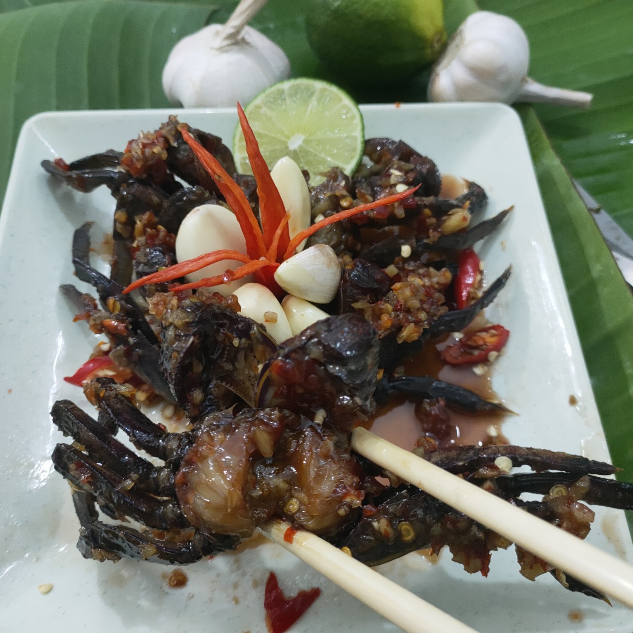 ba khía trộn tỏi ớt ba khía trộn tỏi ớt